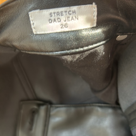 Pacsun high waisted straight leg women’s leather pants. No stains. Size 26. - Picture 6 of 6